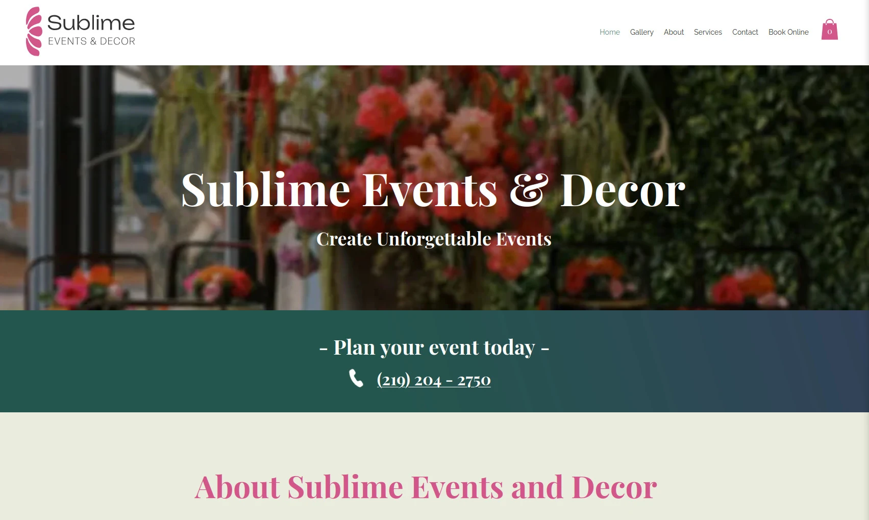 Sublime Events and Decor